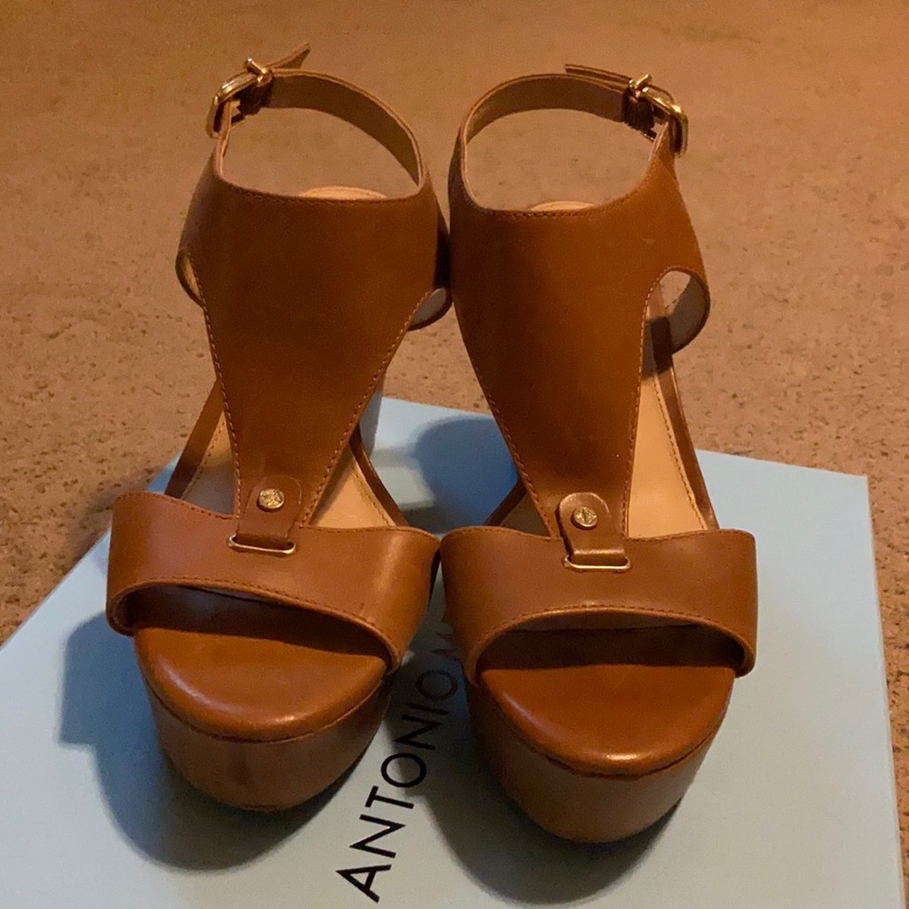 Brown Antonio Melani wedges